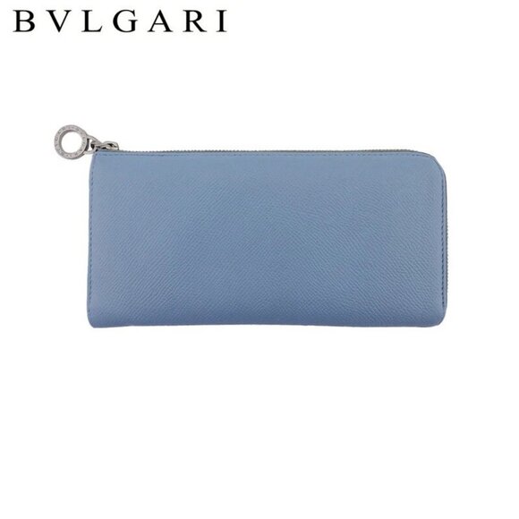 BVLGARI L-shaped zipper wallet Authentic Used - Picture 1 of 9